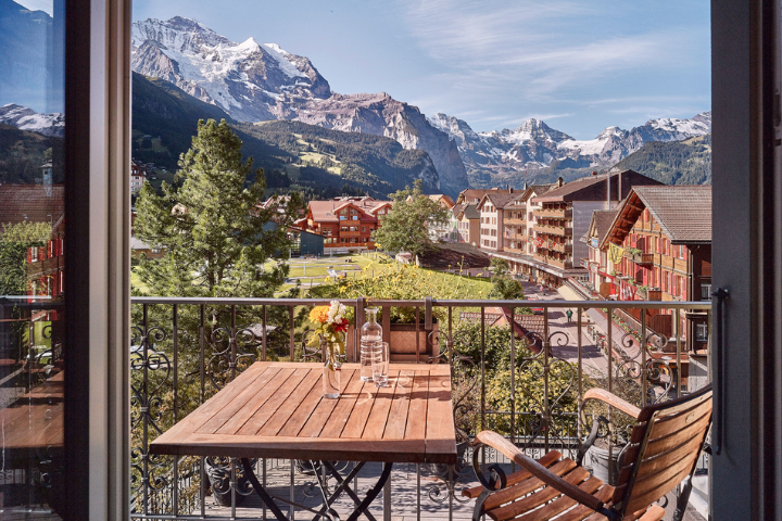 Aussicht aus dem Parkhotel Schönegg
