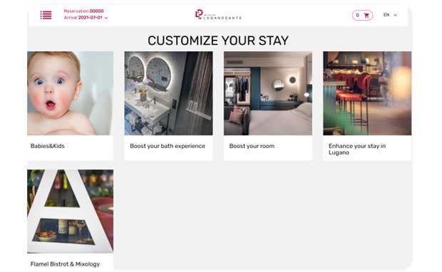 Hotel Guest Experience Plattform zur individuellen Gestaltung des Aufenthalts mit Angeboten für Familien, Wellness und Gastronomie